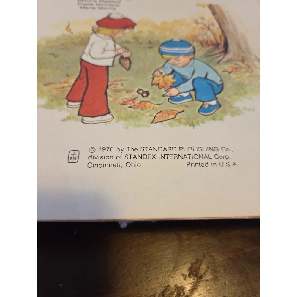 vintage Set Of Two Kids Sunday School Teaching Book And Story Tell Me About God